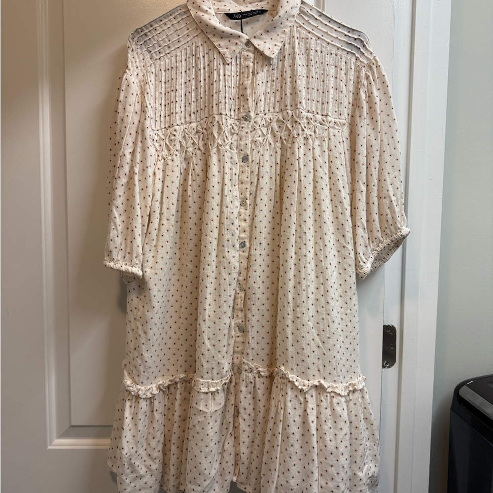 Zara floral mini dress